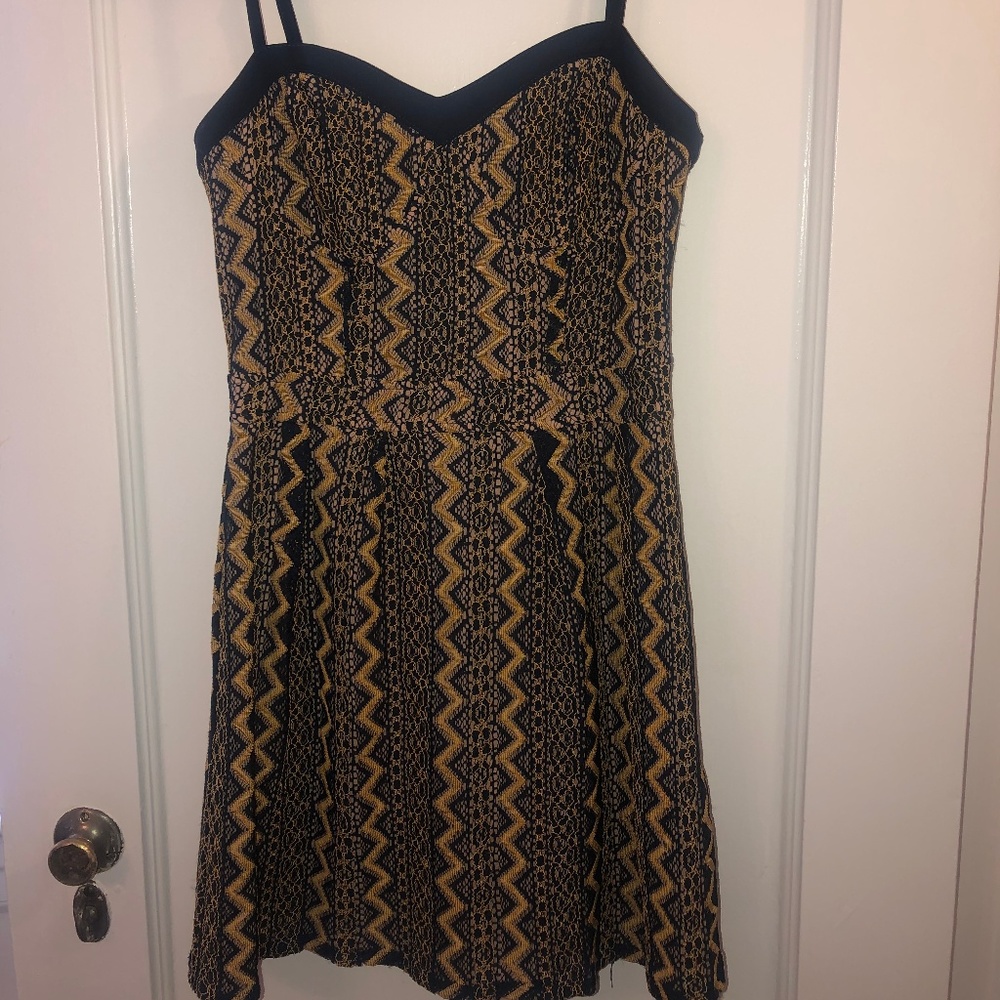 Lace Chevron Dress